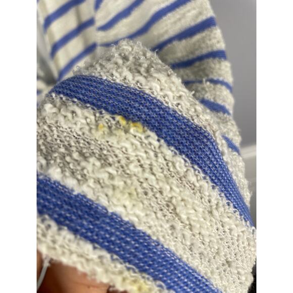 Anthropologie, Sullivan + James, Size Large, Blue & White Terry Stripe Sweater - Picture 6 of 11